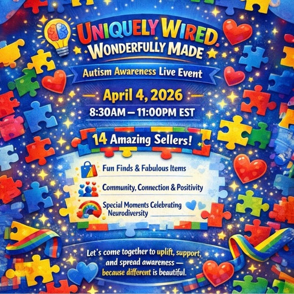 Accessories - 4/4/26 Uniquely Wired, Wonderfully Made! An all day Autism Awareness Event!